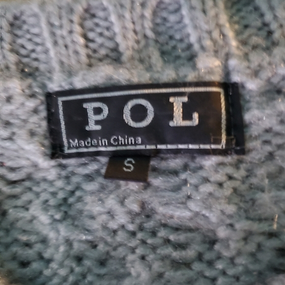POL Sweater Lace Trim Light Gray Small NWOT - Picture 11 of 13